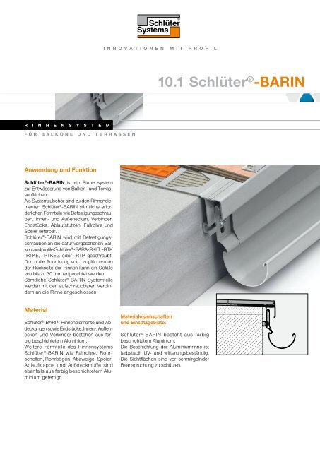 10.1 Schlüter®-BARIN - Schlüter-Systems
