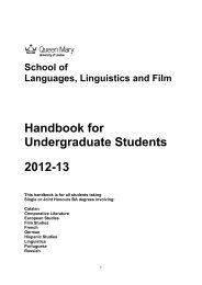 Student Handbook - The School of Language, Linguistics and Film