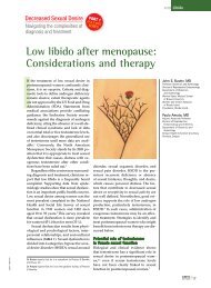 Low libido after menopause: Considerations and therapy - OBG ...