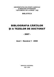 Bibliografia cărţilor şi a tezelor de doctorat intrate în Biblioteca ...