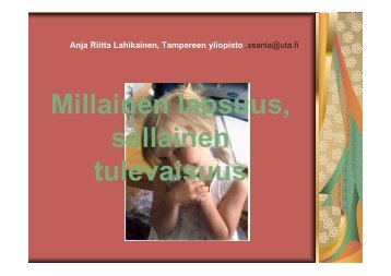 Anja Riitta Lahikainen 3.11. Perjantaiyliopisto