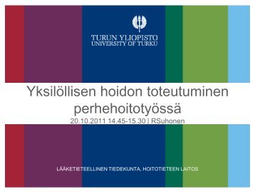 Turun yliopisto - Sairaanhoitajaliitto