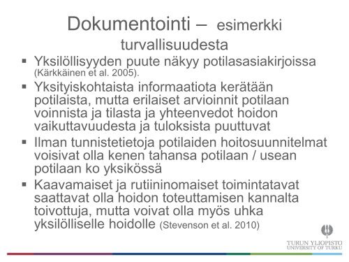 Turun yliopisto - Sairaanhoitajaliitto