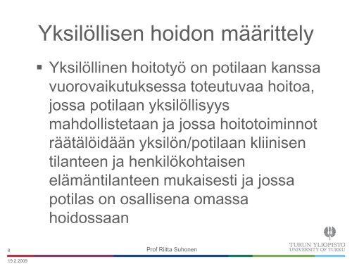 Turun yliopisto - Sairaanhoitajaliitto