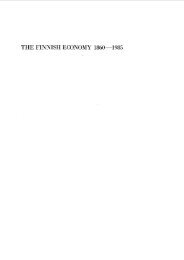 THE FINNISH ECONOMY 1860 -1985 - Suomen Pankki