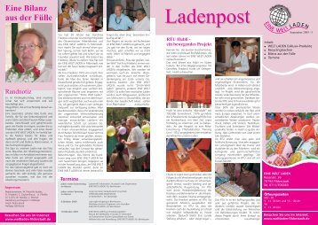 Ladenpost - EINE WELT LADEN Filderstadt