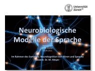 Neurobiologische Modelle der Sprache