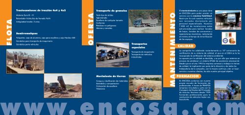 Tríptico corporativo (PDF) - Encosa