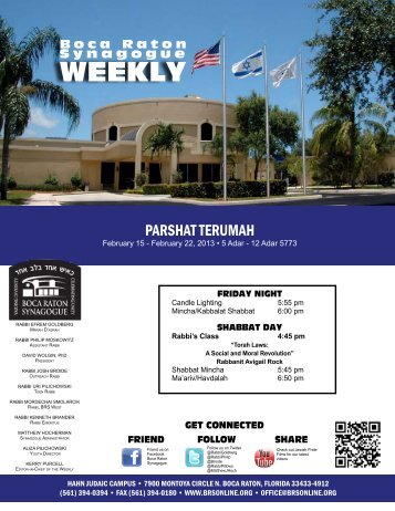 Weekly - Boca Raton Synagogue