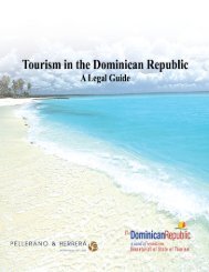 Tourism in the Dominican Republic - a legal guide - Pellerano ...