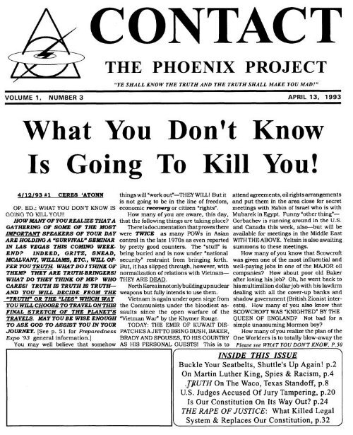 The Phoenix Project 930413 - CONTACT Phoenix Journal Review