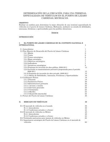 determinación de la ubicación, para una terminal especializada de ...