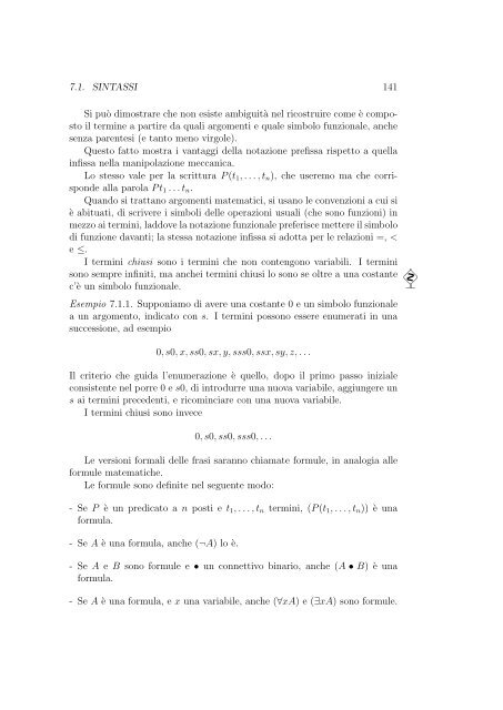 Logica Matematica Corso di Laurea in Informatica ... - Mbox.dmi.unict.it