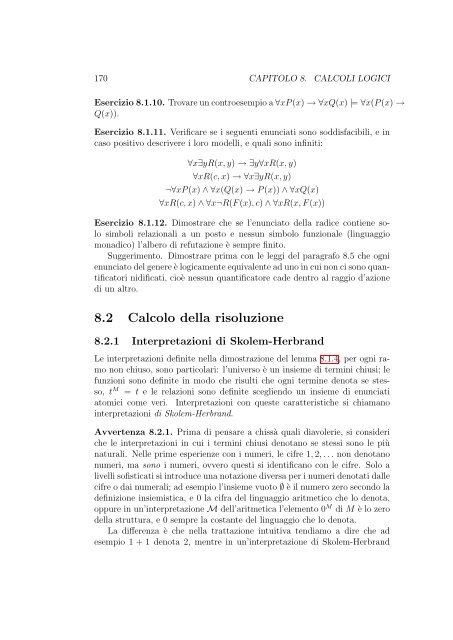 Logica Matematica Corso di Laurea in Informatica ... - Mbox.dmi.unict.it
