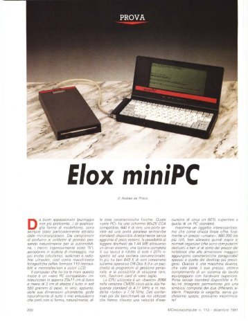 Elox miniPC - digiTANTO.it