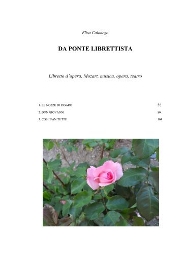 lorenzo da ponte librettista - Fatti non foste