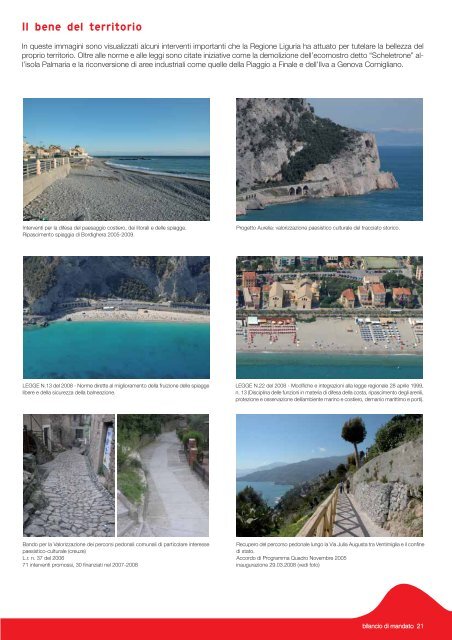 Bilancio di mandato 2005 2010 (pdf, 2960 Kb) - Regione Liguria