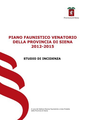 C Studio di Incidenza - Provincia di Siena