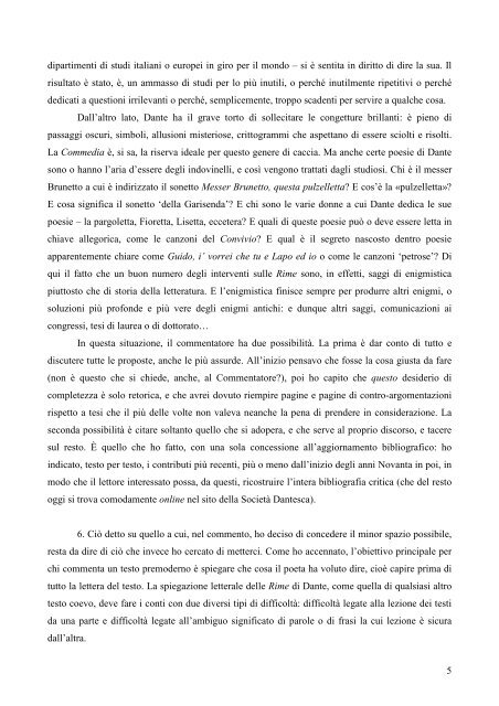 Un nuovo commento alle Rime di Dante - Claudio Giunta