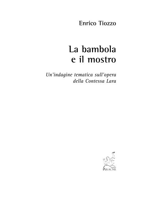 La bambola e il mostro - Aracne Editrice