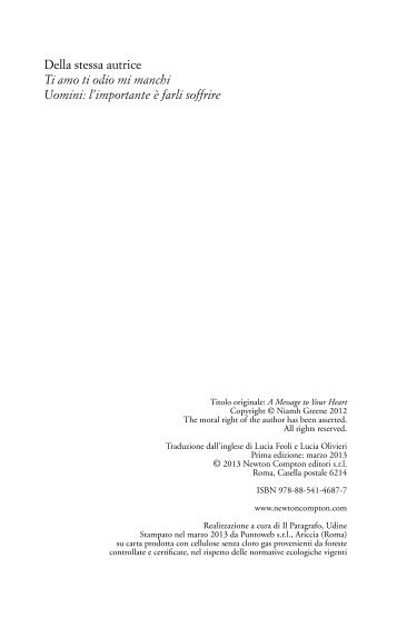 Della stessa autrice Ti amo ti odio mi manchi Uomini: l ... - Ibs