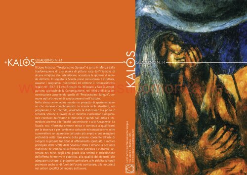 14_kalos_libro - Liceo Artistico Preziosissimo Sangue Monza