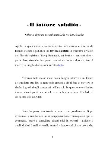 File completo in PDF - Islam Puro Italia