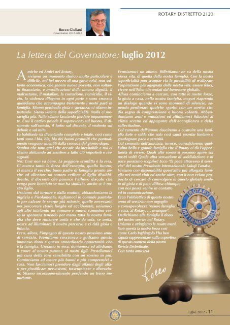 Rivista luglio 2012 - Distretto 2120