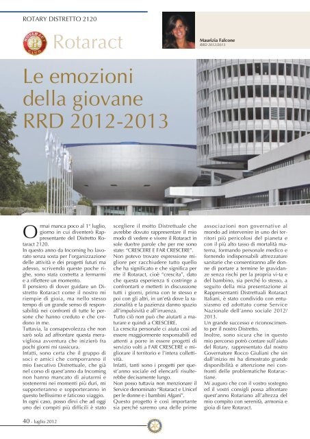 Rivista luglio 2012 - Distretto 2120