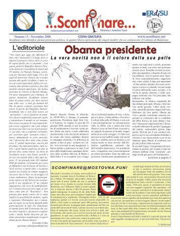 Obama presidente - Sconfinare.net