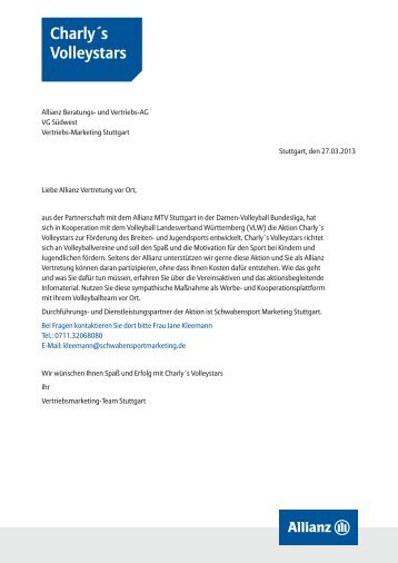 Informationsschreiben - Volleyball Landesverband Württemberg