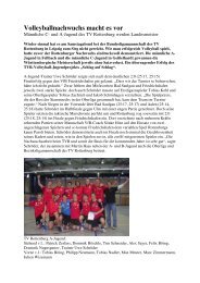 Bericht 1 - Volleyball Landesverband Württemberg