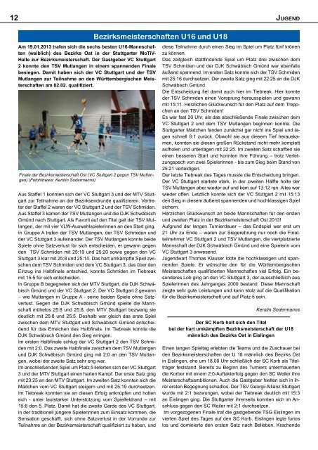 VOLLEY NEWS - Volleyball Landesverband Württemberg