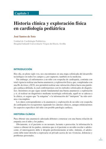 Historia clínica y exploración física en cardiología pediátrica
