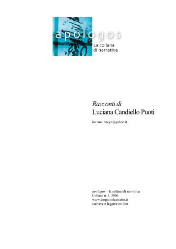 Racconti di Luciana Candiello Puoti - I Sogni nel Cassetto