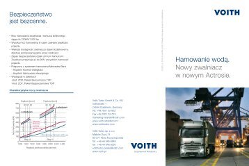 Hamowanie wod?. Nowy zwalniacz w nowym Actrosie. - Voith Turbo