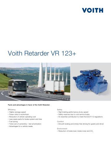 Voith Retarder VR 123+ - Voith Turbo