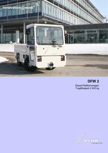 VOLK Diesel-Plattformwagen DFW 2 - VOLK Fahrzeugbau