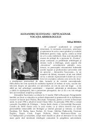 ALEXANDRU SUCEVEANU – SEPTUAGENAR ... - Revista PONTICA