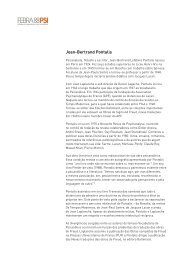 Veja a biografia de Jean Bertrand Pontalis em pdf. - Febrapsi