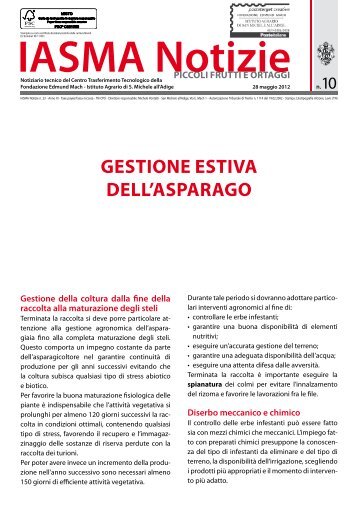 Download IASMA NOTIZIE PICCOLI FRUTTI E ORTAGGI n. 10