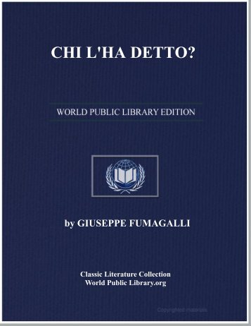 CHI L'HA DETTO? - World eBook Library