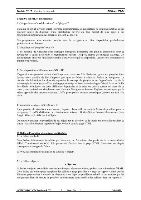 resume theorique & guide des travaux pratiques - ista 4 all ...