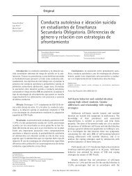 Conducta autolesiva e ideación suicida en estudiantes de ...