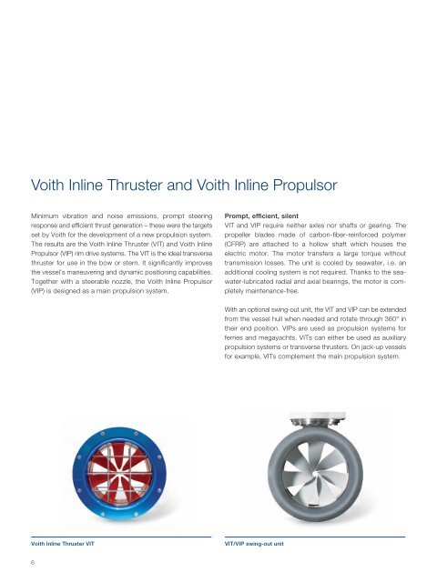Exactly on Course. Range of Marine Products and ... - Voith Turbo