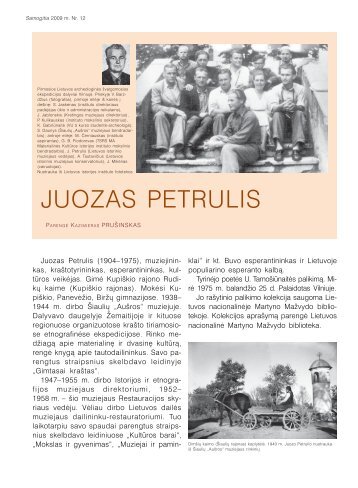 28 / Kazimieras Prušinskas. Juozas Petrulis