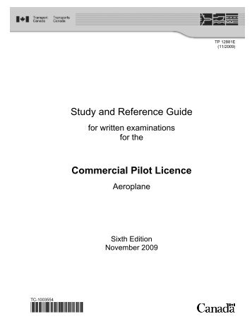 Study and Reference Guide Commercial Pilot Licence - Transports ...