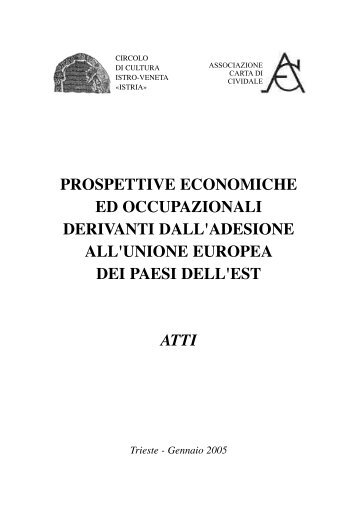 public/Prospettive economiche - atti.pdf - Circolo Istria