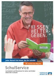 SchulService - Volksbank Achern eG