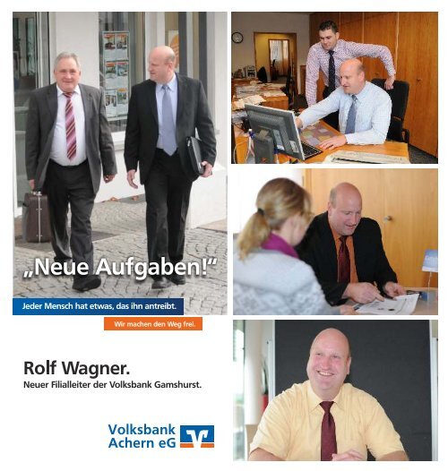 Rolf Wagner ist neuer Filialleiter - Volksbank Achern